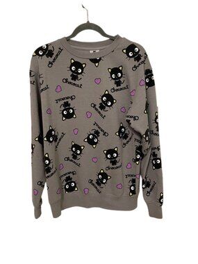Sanrio Bioworld Chococat Graphic Sweatshirt Womens Size XS Gray Hello Kitty